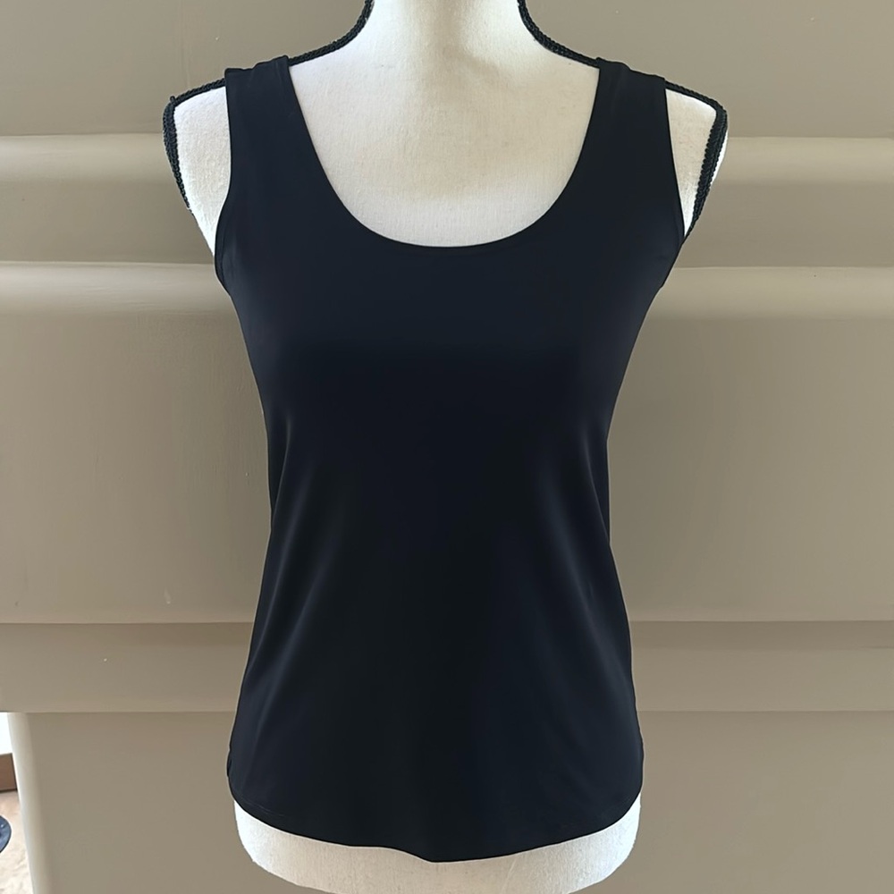 Chico’s Microfiber Tank. Black. Size 0. Like New. Other Colors On My Site.